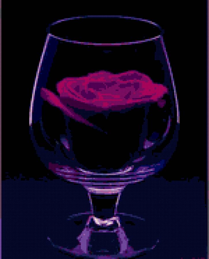 роза в бокале - предпросмотр