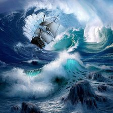 Схема вышивки «шторм»