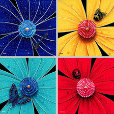 Схема вышивки «Цветочная подушка»