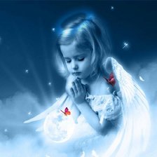 Схема вышивки «Ангел небесный»