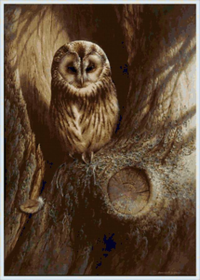 №165395 - пейзаж, животные, птицы - предпросмотр