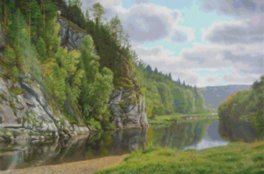 Пейзаж, лес, горы - горы, лес, пейзаж - предпросмотр