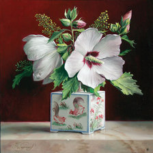 Схема вышивки «Натюрморт, цветы»