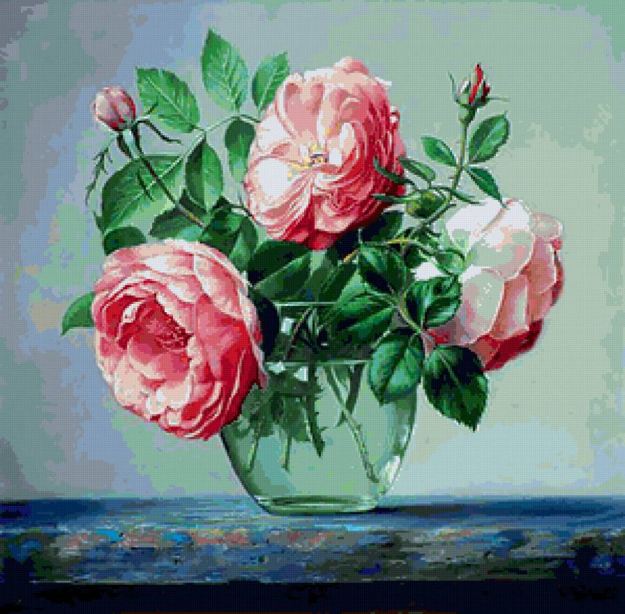 Натюрморт,розы - розы, натюрморт - предпросмотр