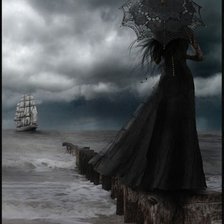 Схема вышивки «ожидание»