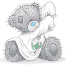 Схема вышивки «Мишка тедди в свитере»