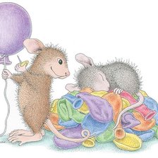 Схема вышивки «Мышата»