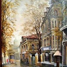 Схема вышивки «городской пейзаж»