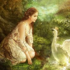 Схема вышивки «Царевна лебедь»