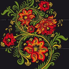 Схема вышивки «Хохлома»