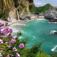 Схема вышивки «У озера.»