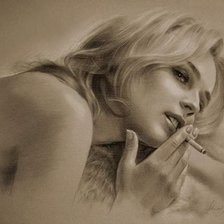 Схема вышивки «женщина»