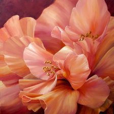 Схема вышивки «гибискус»