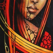 Схема вышивки «девушка»