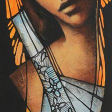 Схема вышивки «девушка»