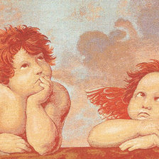 Схема вышивки «ангелы на облоке»