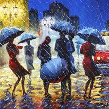 Схема вышивки «Осень в городе»