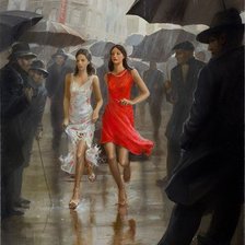 Схема вышивки «Яркие пятна в городе»