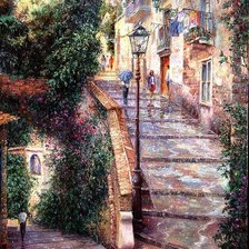 Схема вышивки «Лестница»