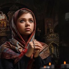 Схема вышивки «молитва»