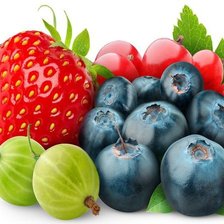 Схема вышивки «Клубника и черника»