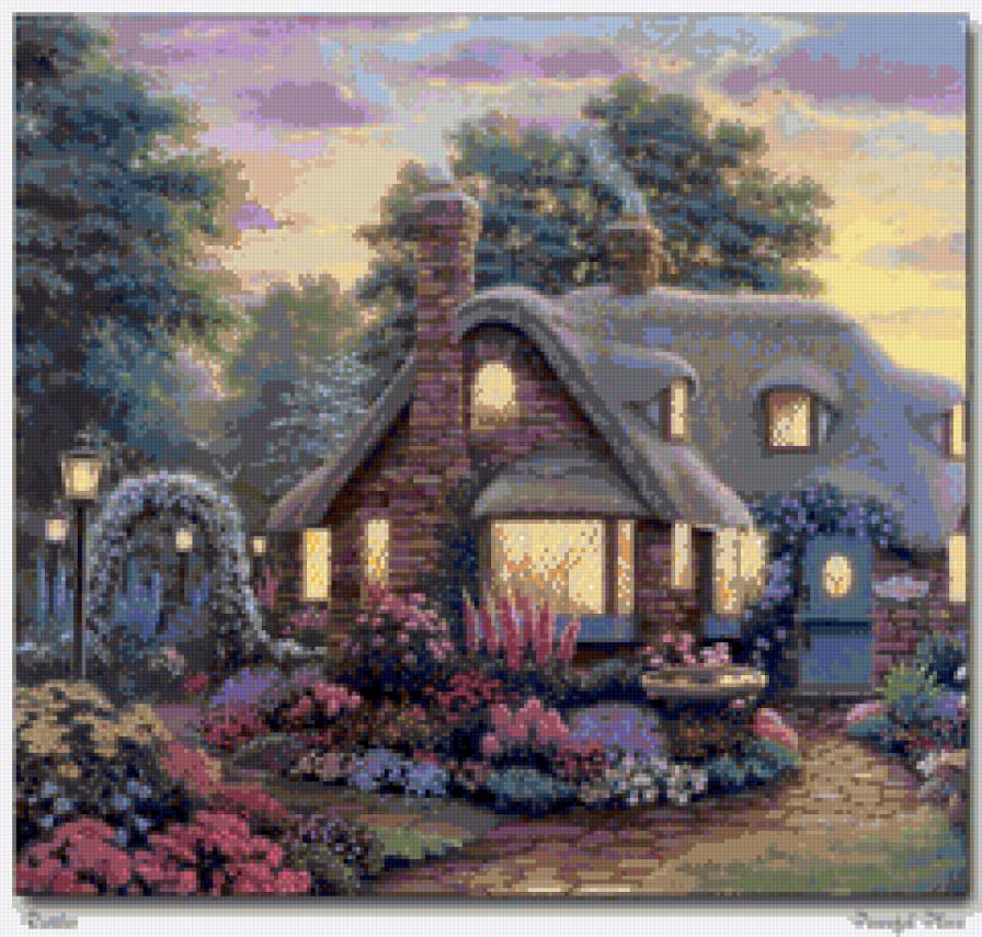 Домик Ричарда Барнса 1 - пейзажи.домики.живопись.природа - предпросмотр