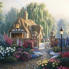 Схема вышивки «Домик Ричарда Барнса 2»