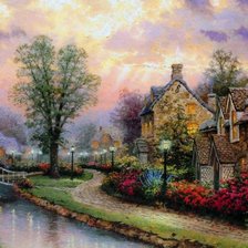 Схема вышивки «домик»