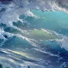 Схема вышивки «Волна»