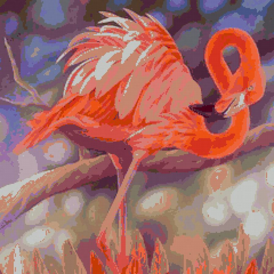 Фламинго - птицы, фламинго, природа.подушка - предпросмотр