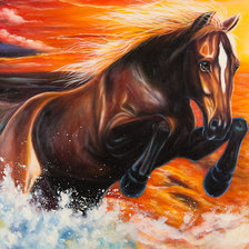 Схема вышивки «лошадь»