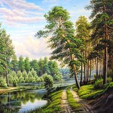 Схема вышивки «Лето в лесу»