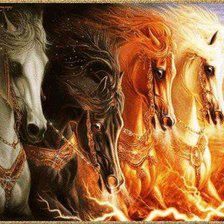 Схема вышивки «лошадки»