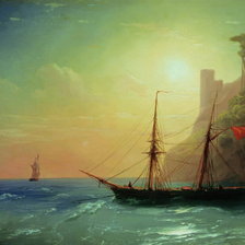 Схема вышивки «Берег моря»