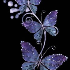 Схема вышивки «бабочки»