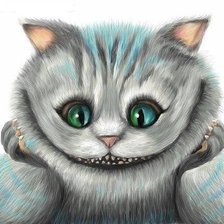 Схема вышивки «чеширский кот»