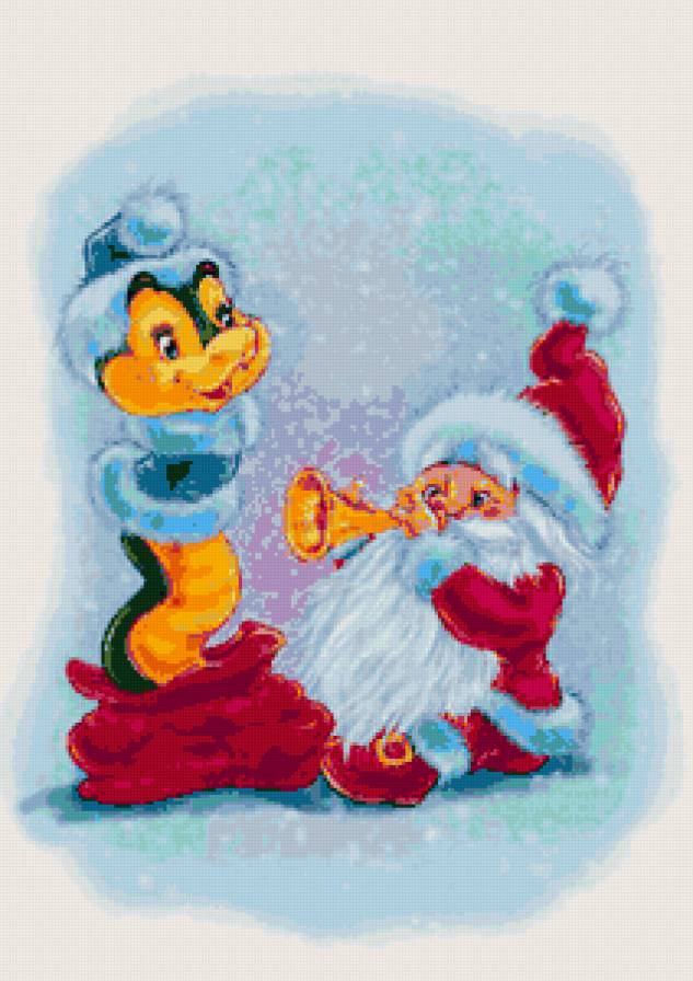 дед мороз и змея - дед мороз и змея - предпросмотр