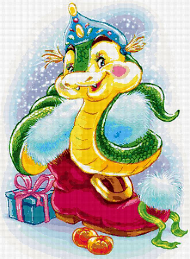 змея - с новым годом - предпросмотр