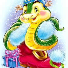 Схема вышивки «змея»