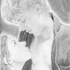 Схема вышивки «Влюблённые»