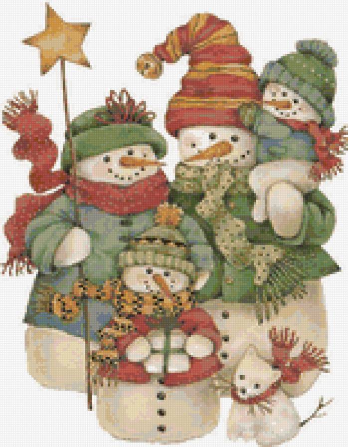 Снеговик 8 - снеговик, зима, новый год - предпросмотр