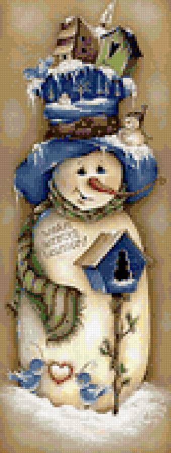 Снеговик 11 - новый год, зима, снеговик - предпросмотр