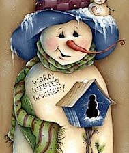 Схема вышивки «Снеговик 11»