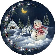 Схема вышивки «Снеговик 14»