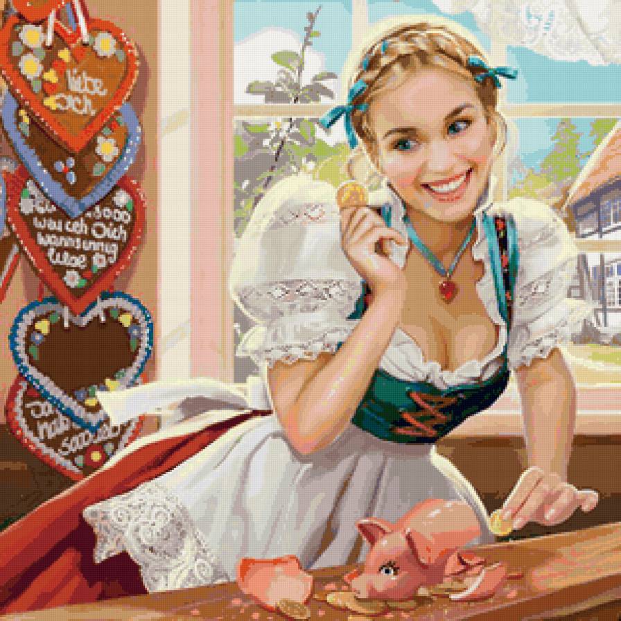 девушка.Т.Доронина - картина, женщина, живопись, девушка - предпросмотр