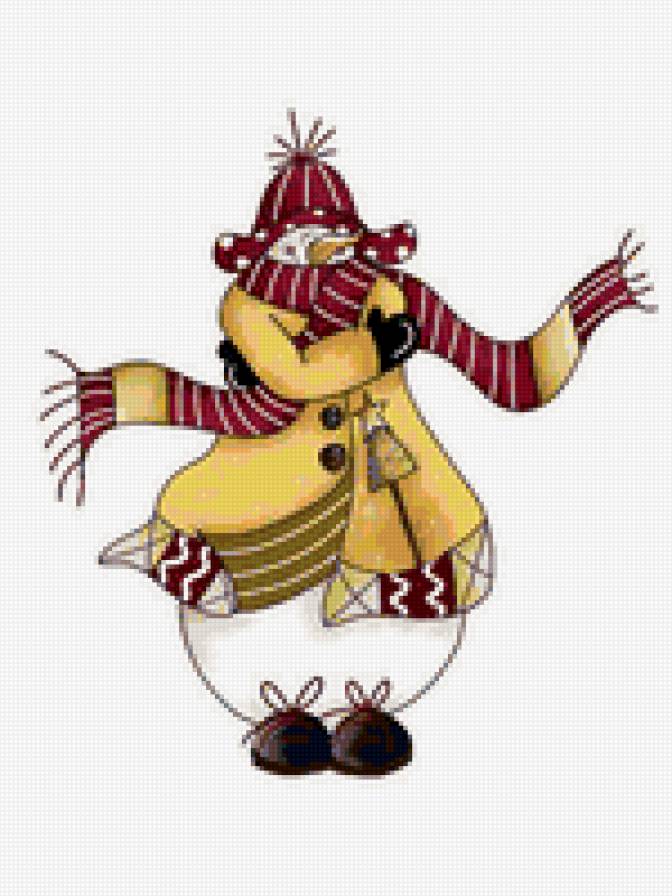 Снеговик 15 - снеговик, зима, новый год - предпросмотр