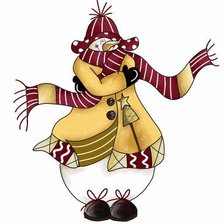 Схема вышивки «Снеговик 15»