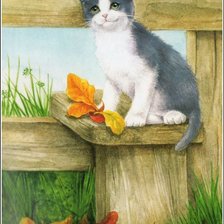 Схема вышивки «Котенок»