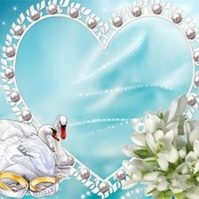 Схема вышивки «Свадебная открытка»