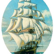 Схема вышивки «парусник»